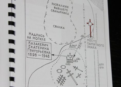 Схема захоронений. 2004. Источник: Материалы поисковых экспедиций Корткеросского районного центра дополнительного образования детей (2004)